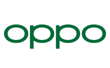 The logo of Oppo, shown in green text on a transparent background.