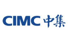 The logo for CIMC, featuring the English abbreviation 'CIMC' and Chinese characters '中集' in blue text on a transparent background.