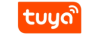 Tuya Smart logo in white text on an orange background