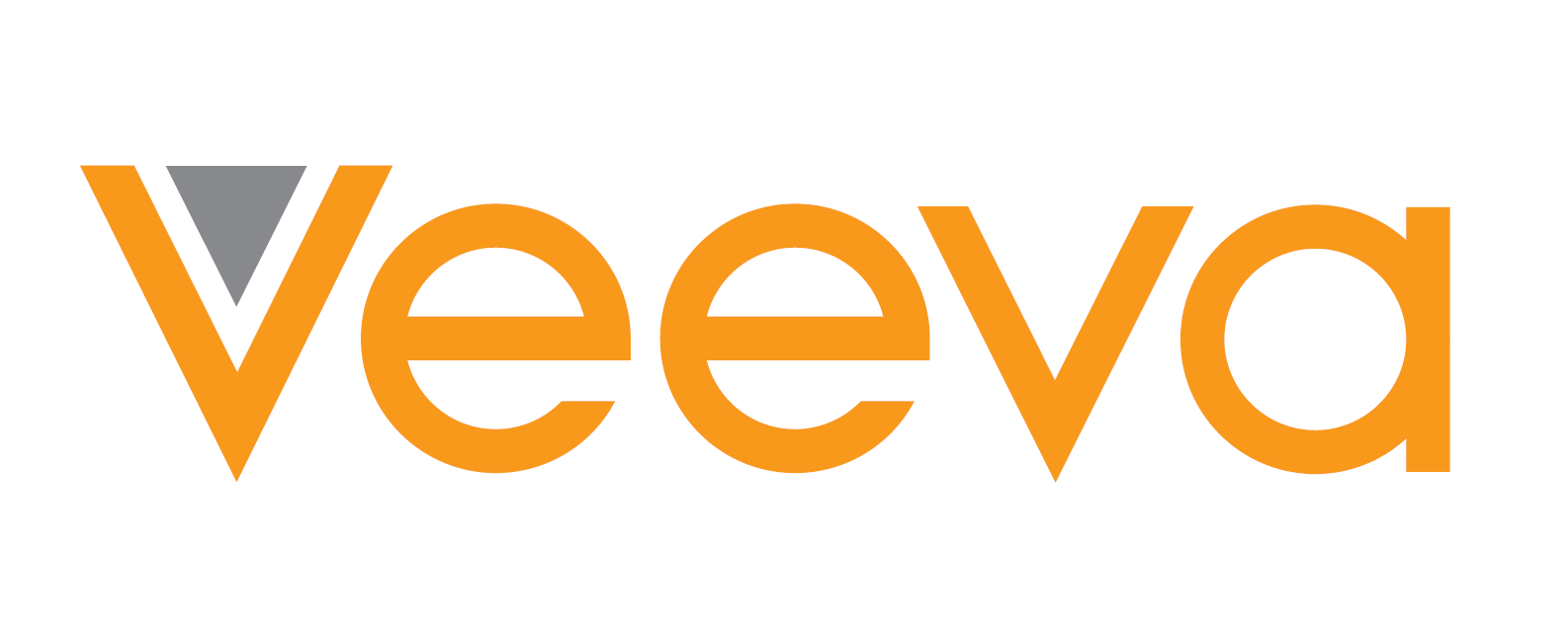 Veeva logo in orange and grey text on a white background.