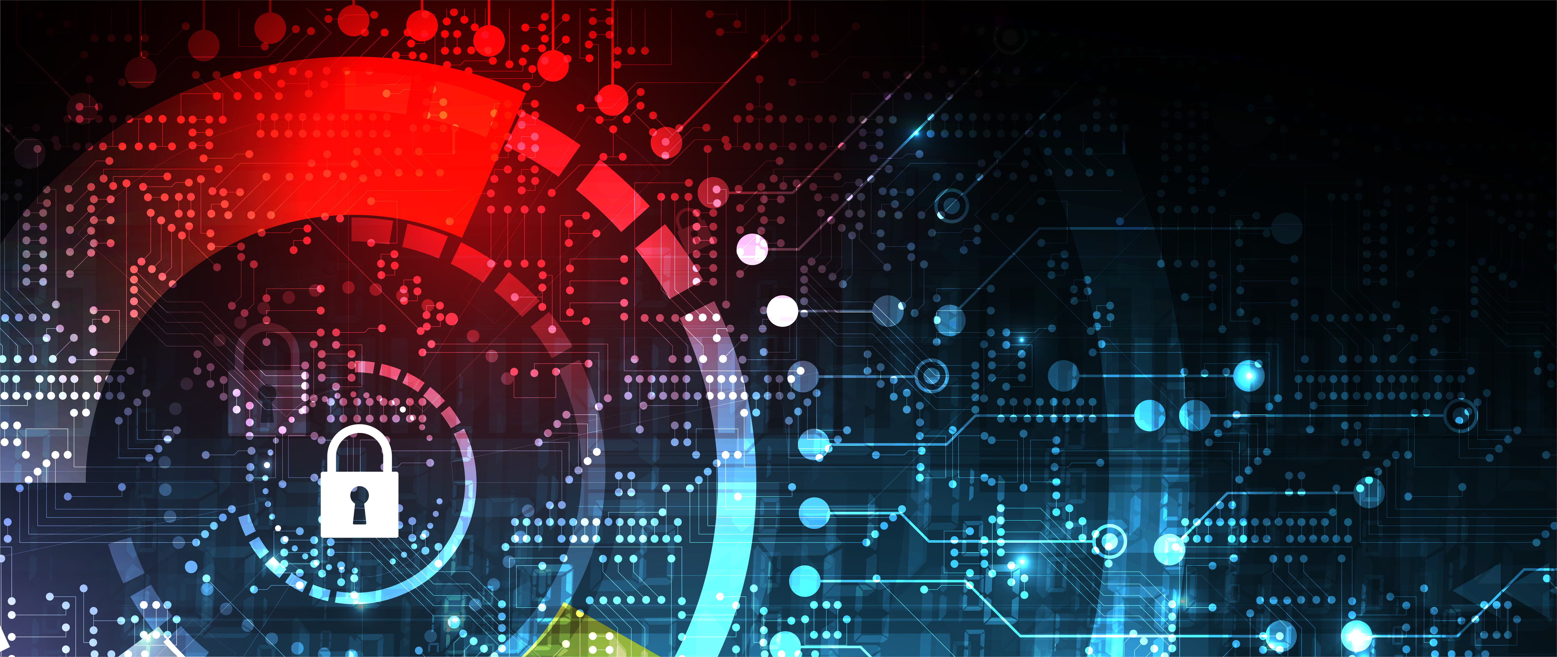 Cybersecurity and information or network protection. Future cyber technology web services for business and internet project