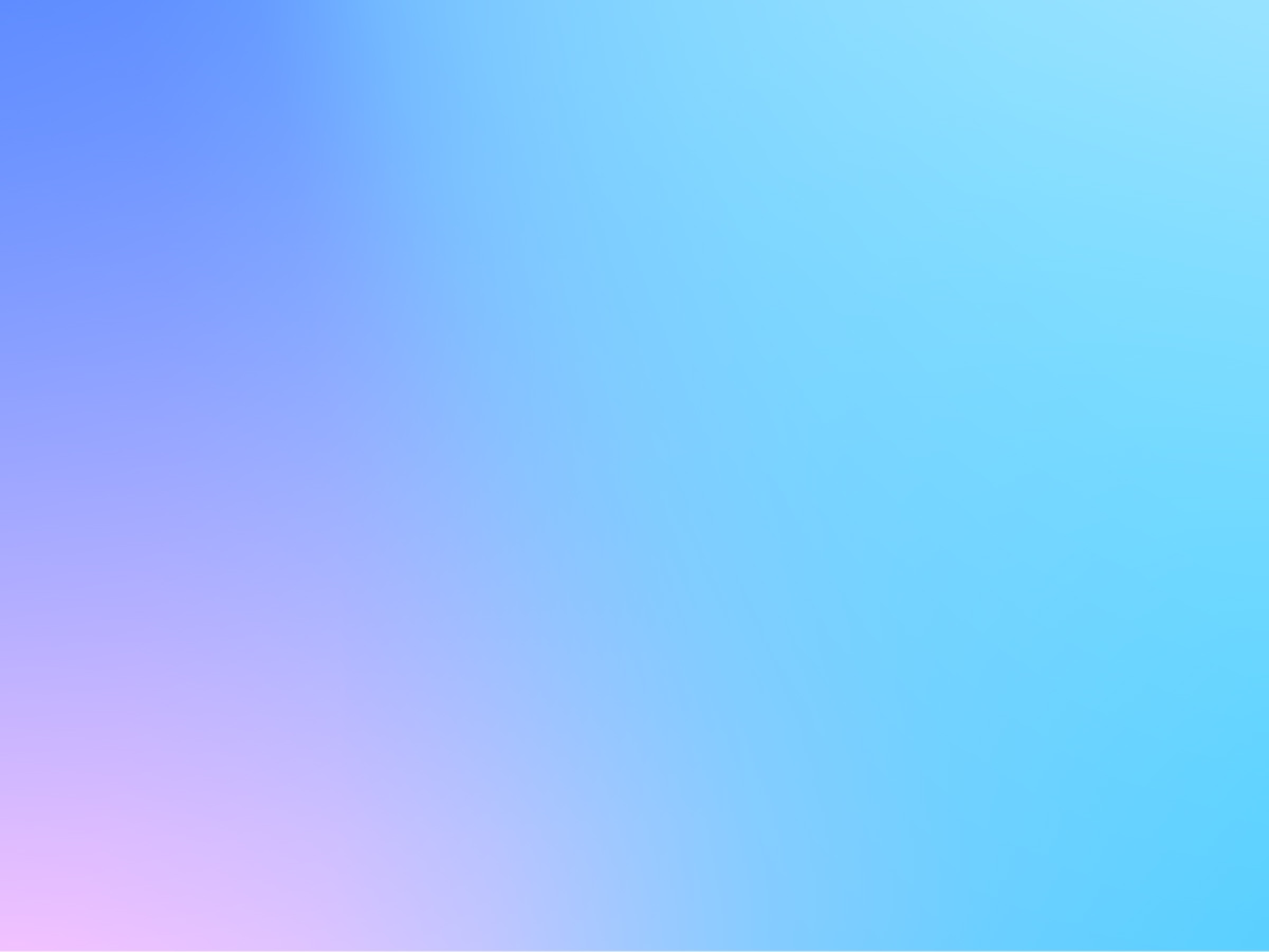Gradient from bottom left corner, light pink to dark blue to light blue