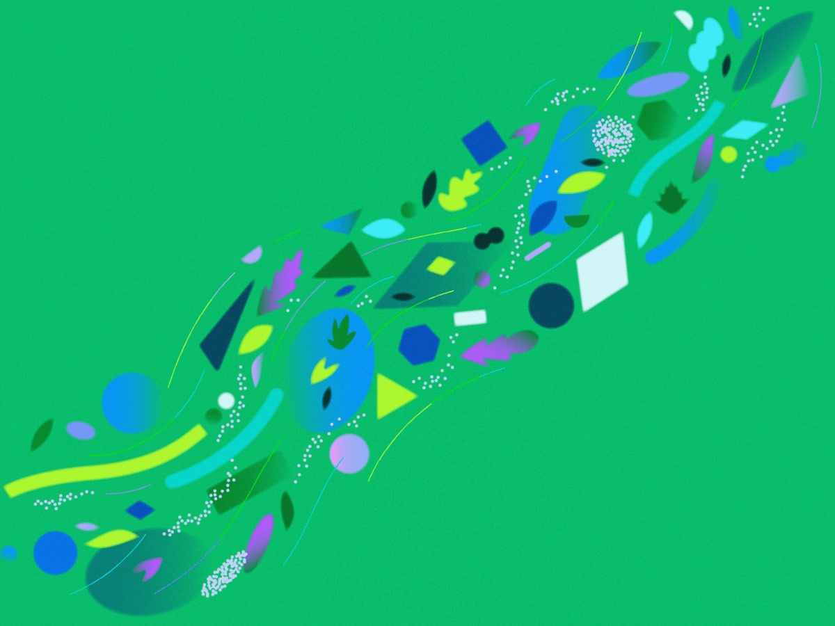Abstract illustration of interconnected nodes and data streams representing DevOps automation workflows