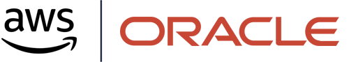 "Logos of AWS and Oracle side by side."