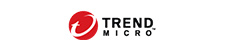 Trend Micro logo with a red and white emblem and black text