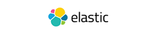 Elastic Cloud logo with colorful circular shapes and the word 'Elastic' in black text.