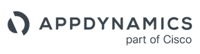 AppDynamics logo used for AWS Marketplace. Dark blue text logo on a white background.