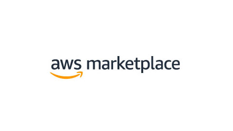 The AWS Marketplace logo, featuring the text 'aws marketplace' with the signature Amazon arrow under 'aws', on a white background.