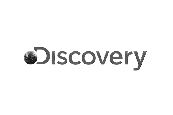 "Discovery logo with the letter 'D' stylized as a globe."