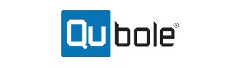 Qubole company logo displayed for AWS Marketplace, with a blue and black color scheme and stylized text.