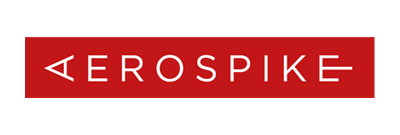 Red logo with the word "Aerospike" in white, featuring a stylized arrow design in the "A".