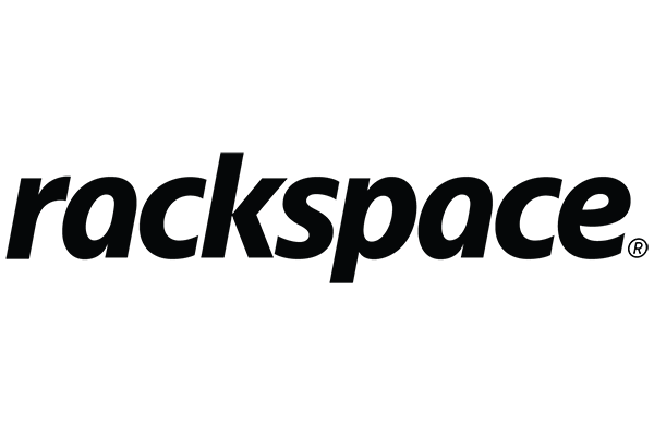 Rackspace logo in black on a transparent background