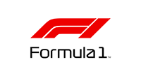 Formula 1 logo with a stylized red 'F1' and black 'Formula 1' text on a white background.
