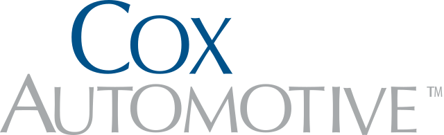 Cox Automotive logo featuring the company name in stylized blue and gray text on a transparent background.