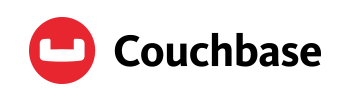 Couchbase company logo with a red circular icon and black text.