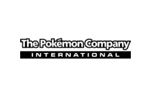 The logo for The Pokémon Company International with bold lettering and a black rectangular background highlighting 'International'.