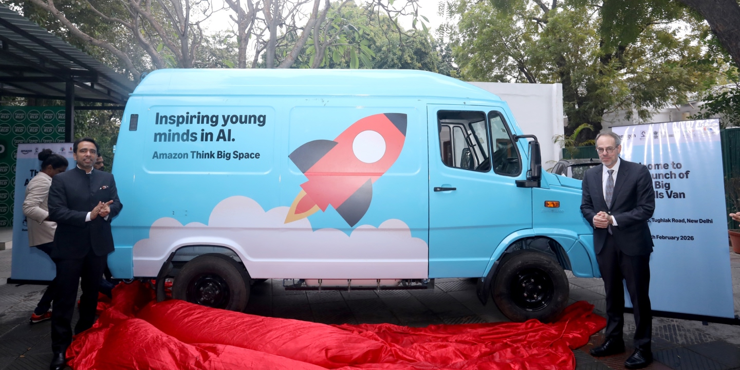 Amazon Think Big Van, designed to inspire young minds in AI, is launched in India.
