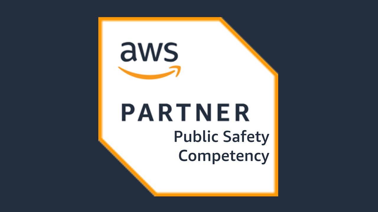 Logotipo de competencia en seguridad p&uacute;blica y respuesta ante desastres de AWS