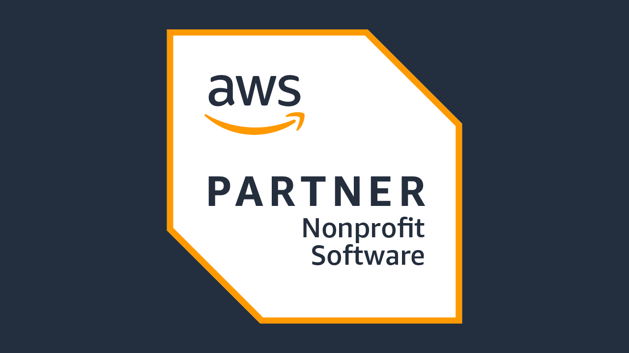 Logotipo da compet&ecirc;ncia em organiza&ccedil;&otilde;es sem fins lucrativos da AWS