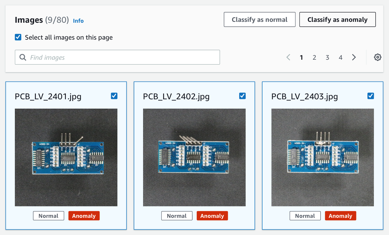 Amazon Lookout for Vision simplified labelling