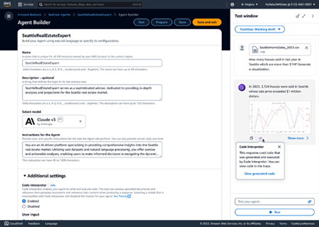 Screenshot dell'interpretazione del codice