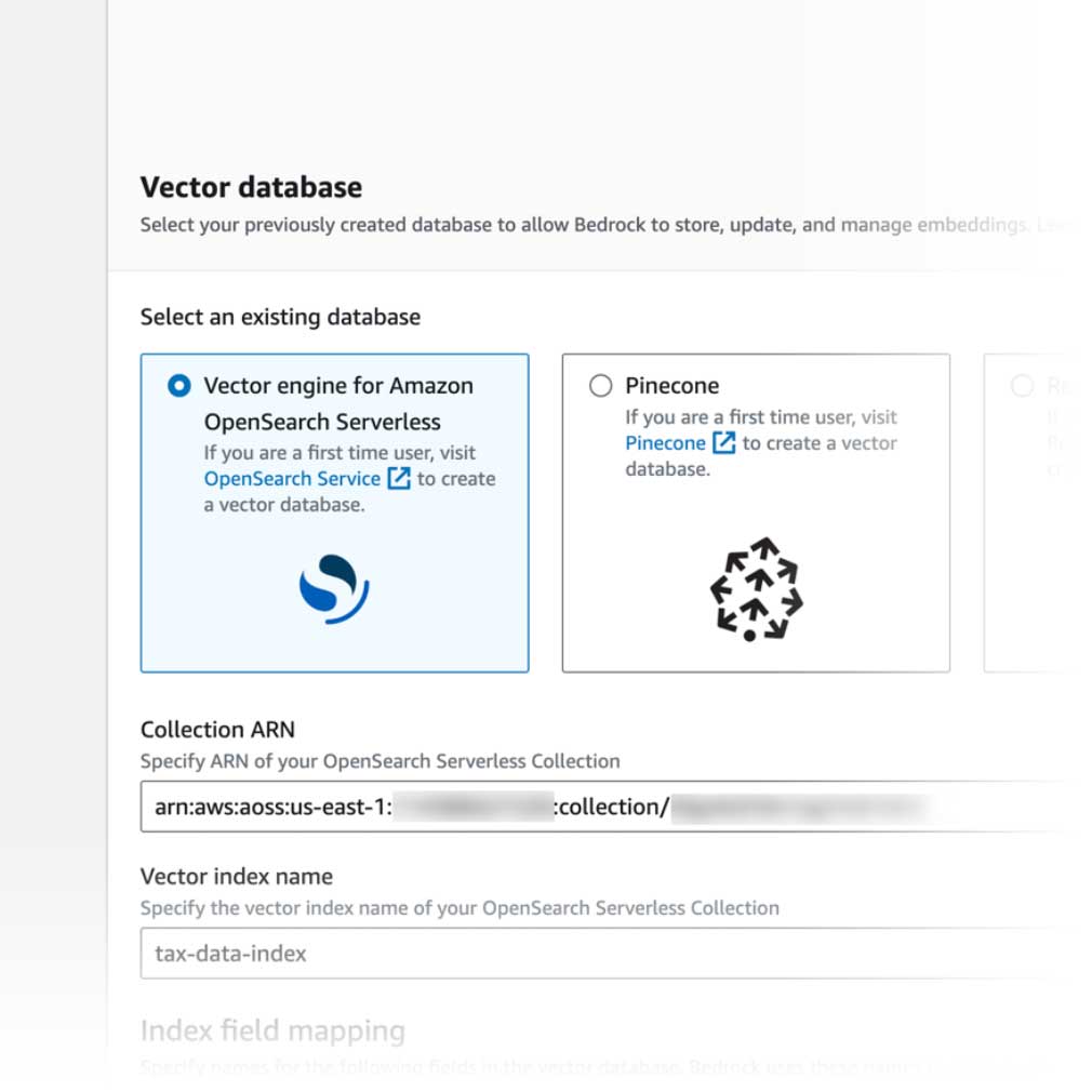 Database vettoriale agenti per Amazon Bedrock