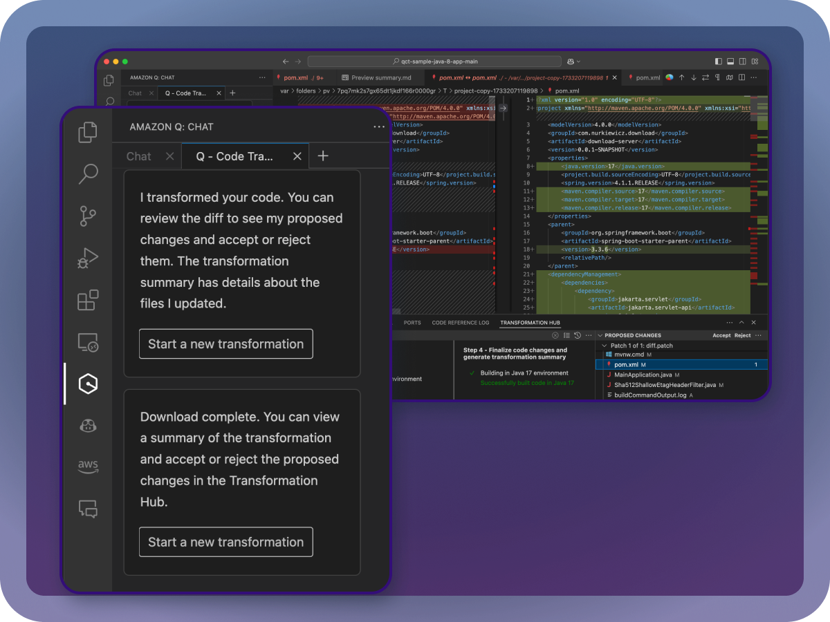 rransform diff dependency upgrade