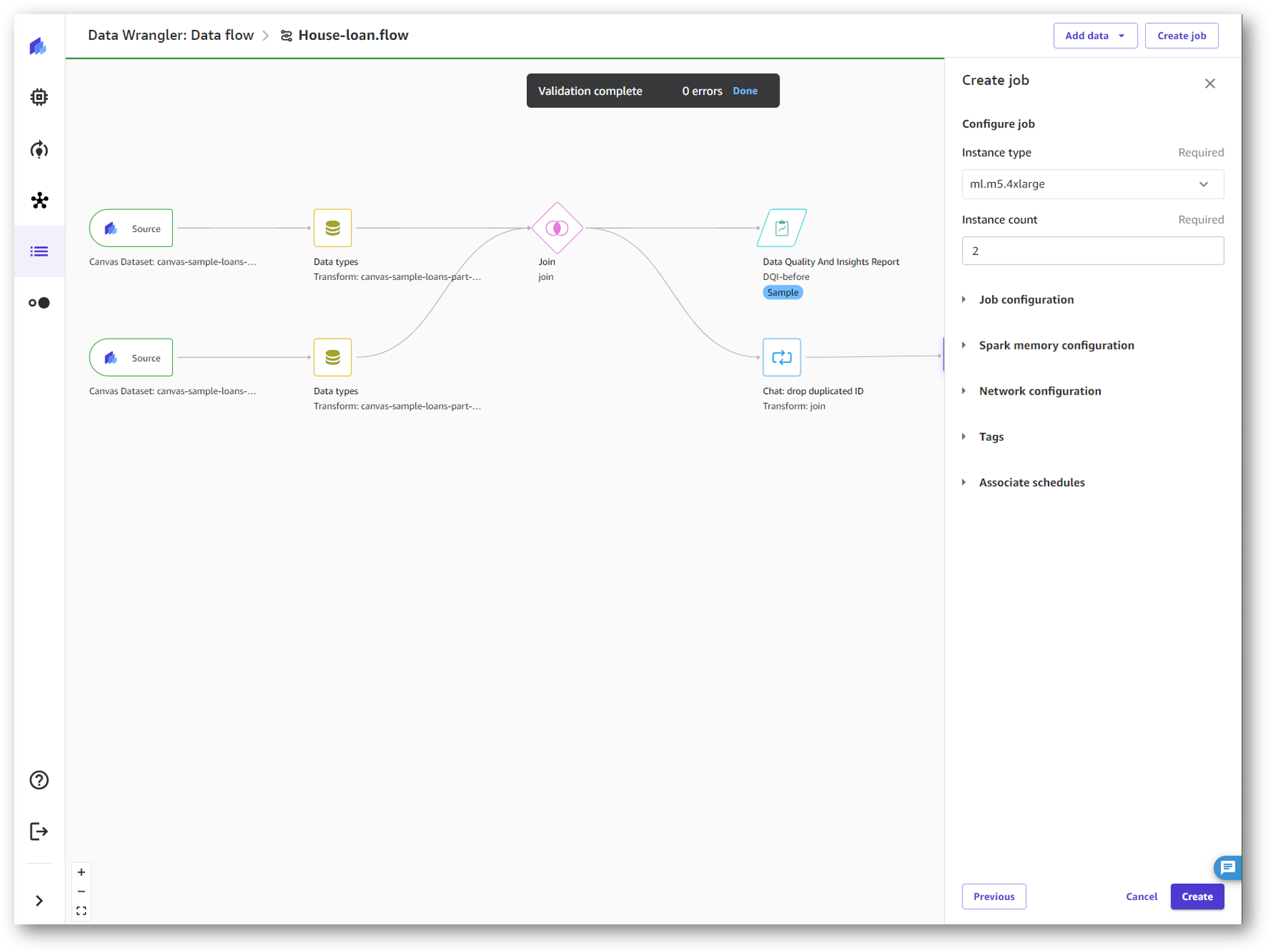 Automatize os fluxos de trabalho de prepara&ccedil;&atilde;o de dados para ML com o SageMaker Data Wrangler