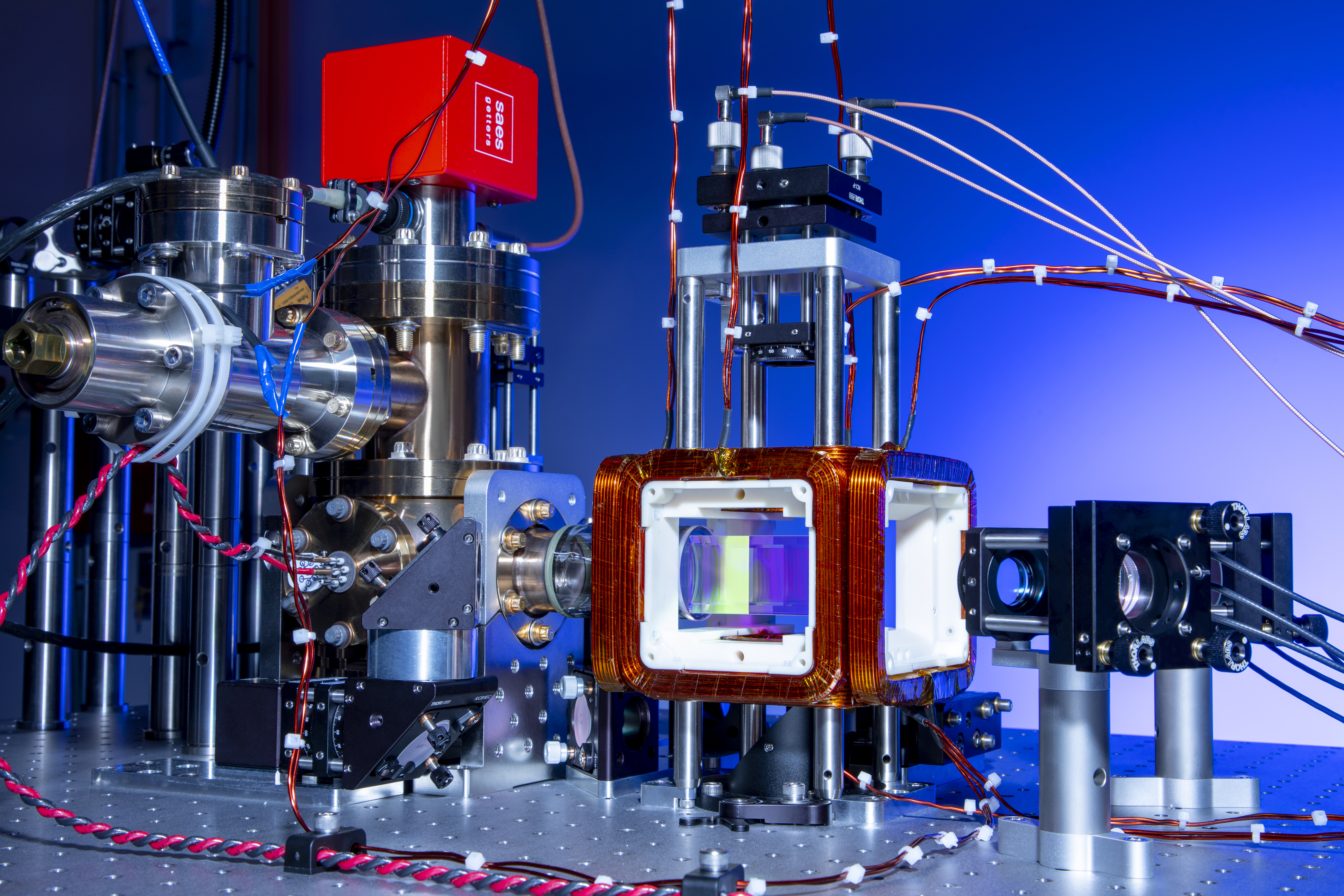 Photo of quantum computing technology using lasers to excite neutral atoms