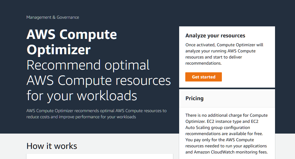 Erste Schritte Mit Aws Compute Optimizer Amazon Web Services