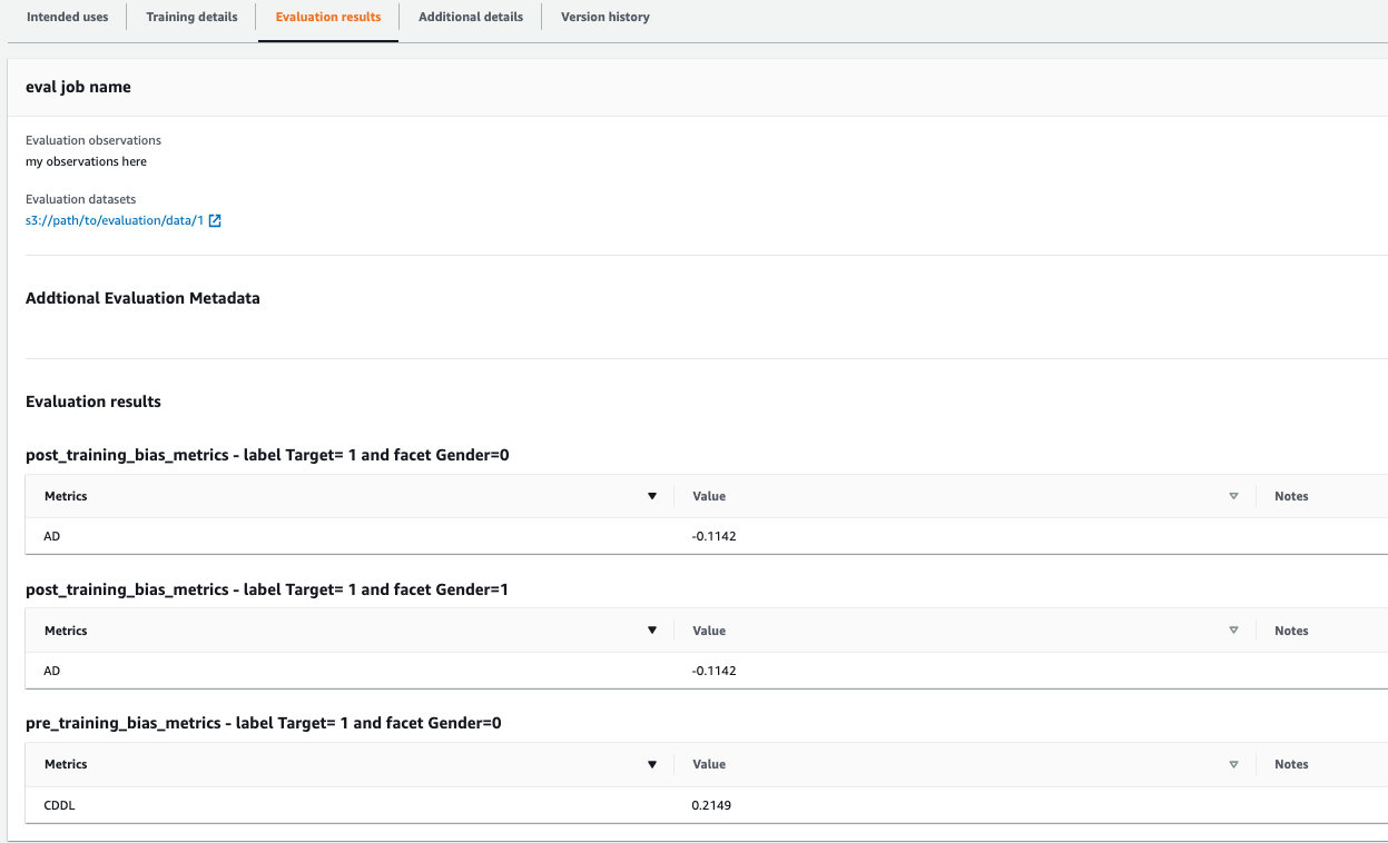 Visualize evaluation results