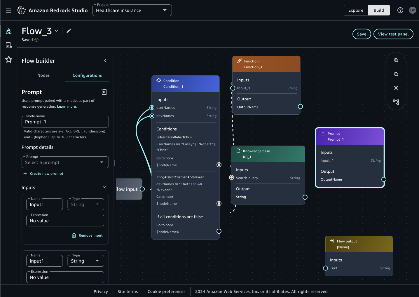 Amazon Prompt Flows