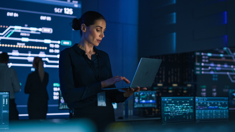 photo of woman working on computer