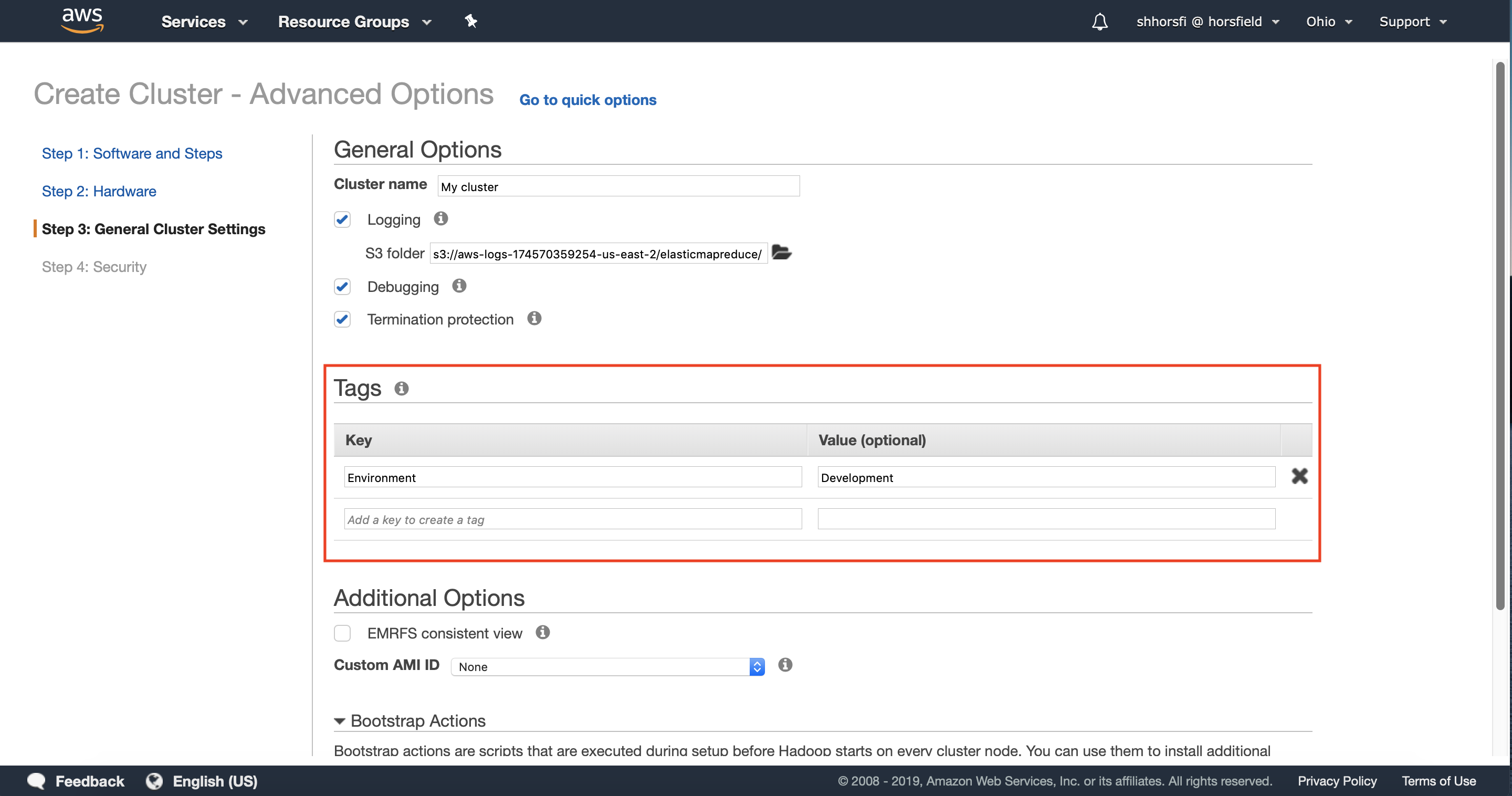 Configure relevant tags