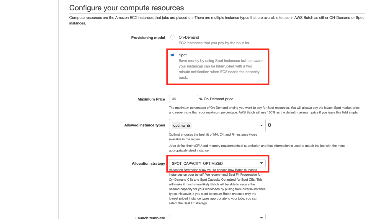 Configure your compute resources