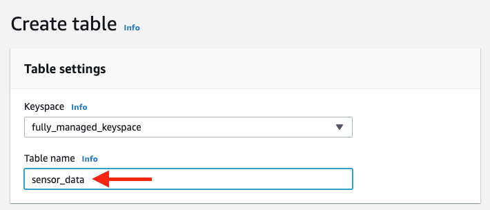 Name your table &quot;sensor_data&quot;