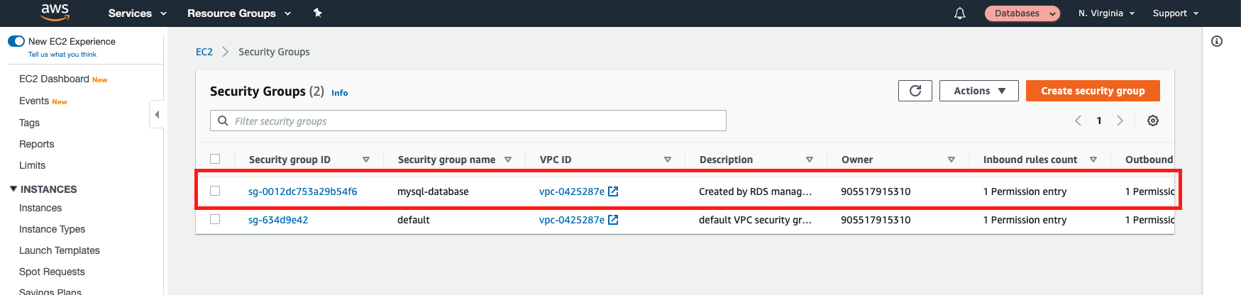 Add a rule to your security group to allow your replication instance to access your database