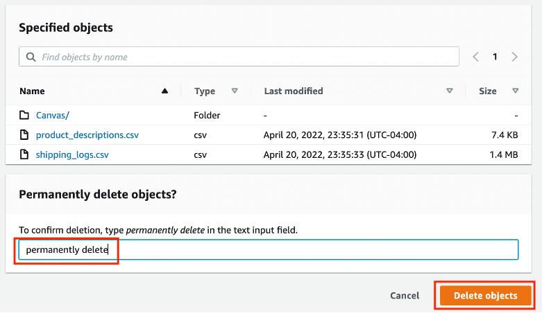 &Eacute;tape&nbsp;6&nbsp;: nettoyage de vos ressources AWS