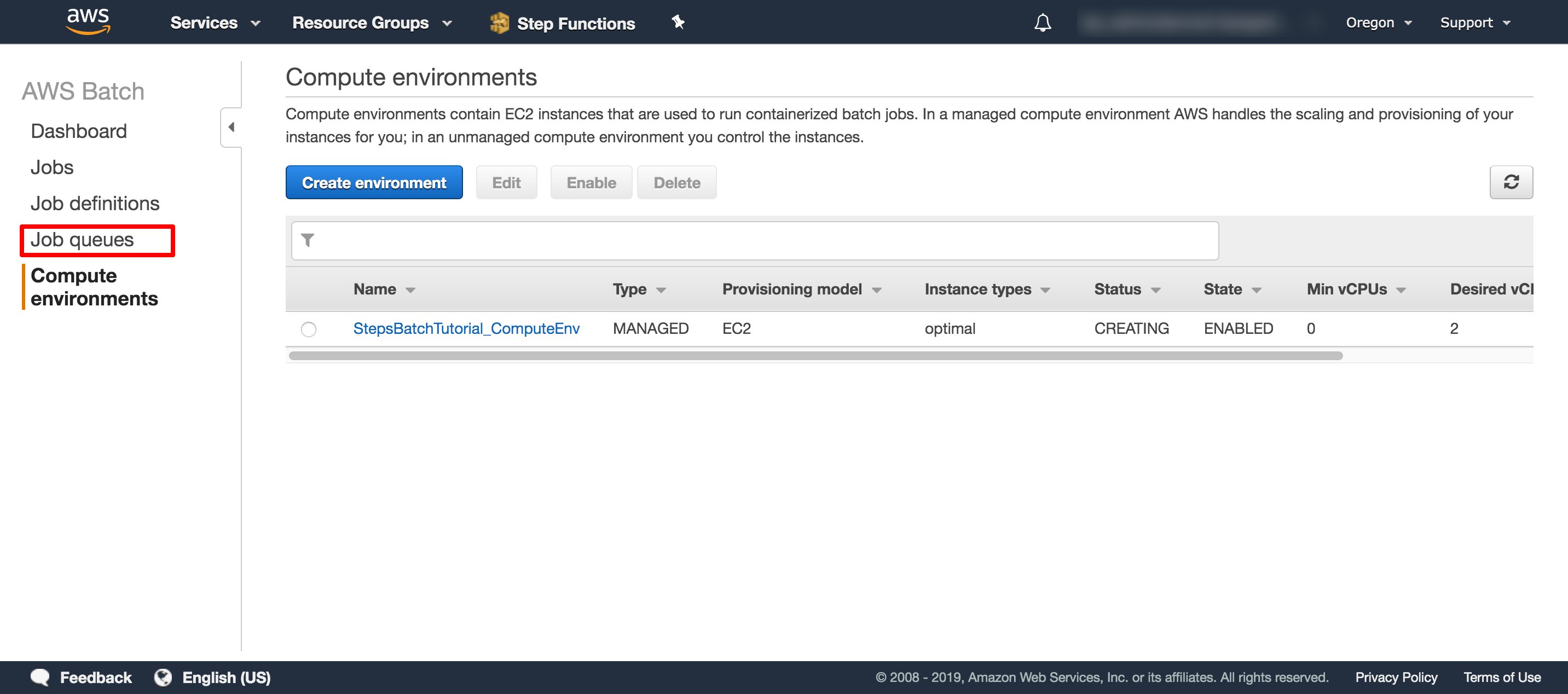 Navigate to job queues