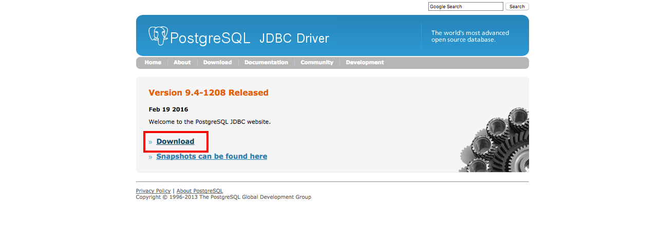 aws download postgres driver