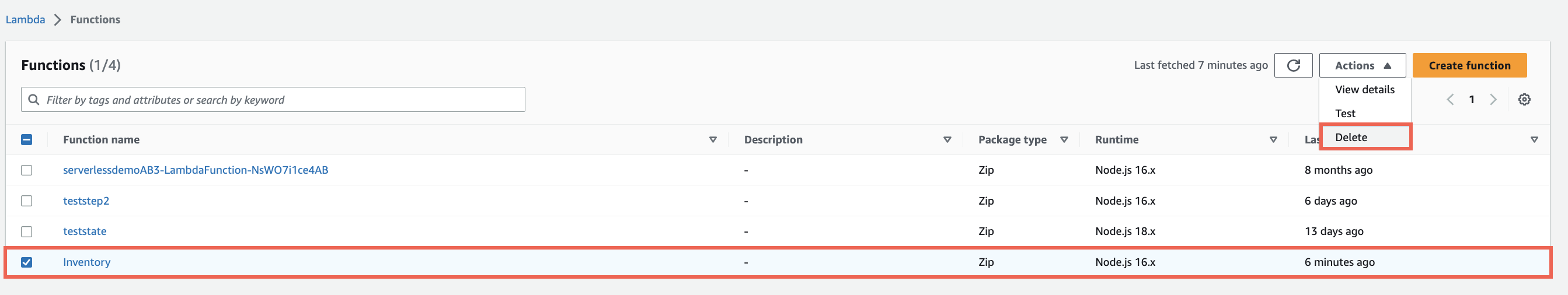 Functions View