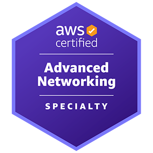 Abzeichen zu AWS Certified Advanced Networking&nbsp;&ndash; Specialty