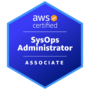 AWS Certified SysOps Administrator Associate badge