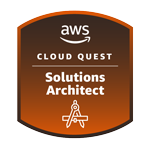 ป้ายสถาปนิกโซลูชันของ AWS Cloud Quest