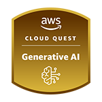 Insignia de Arquitecto de soluciones de AWS Cloud Quest