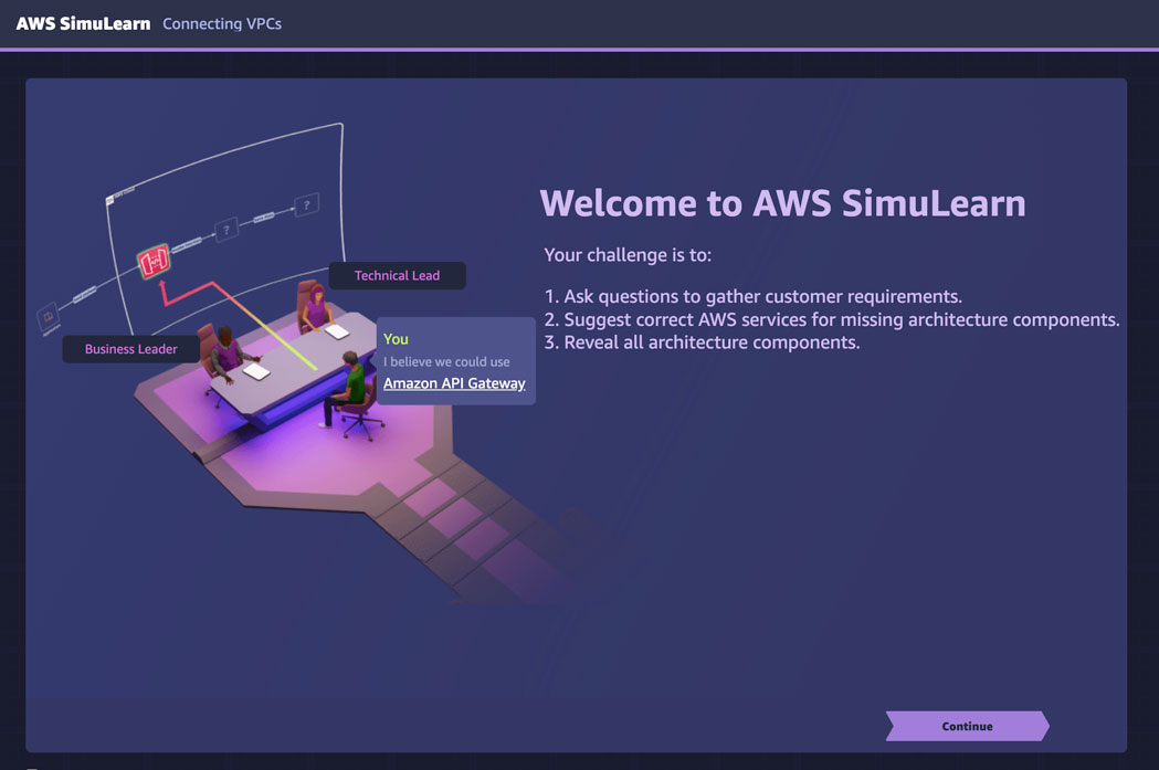 欢迎使用 AWS SimuLearn